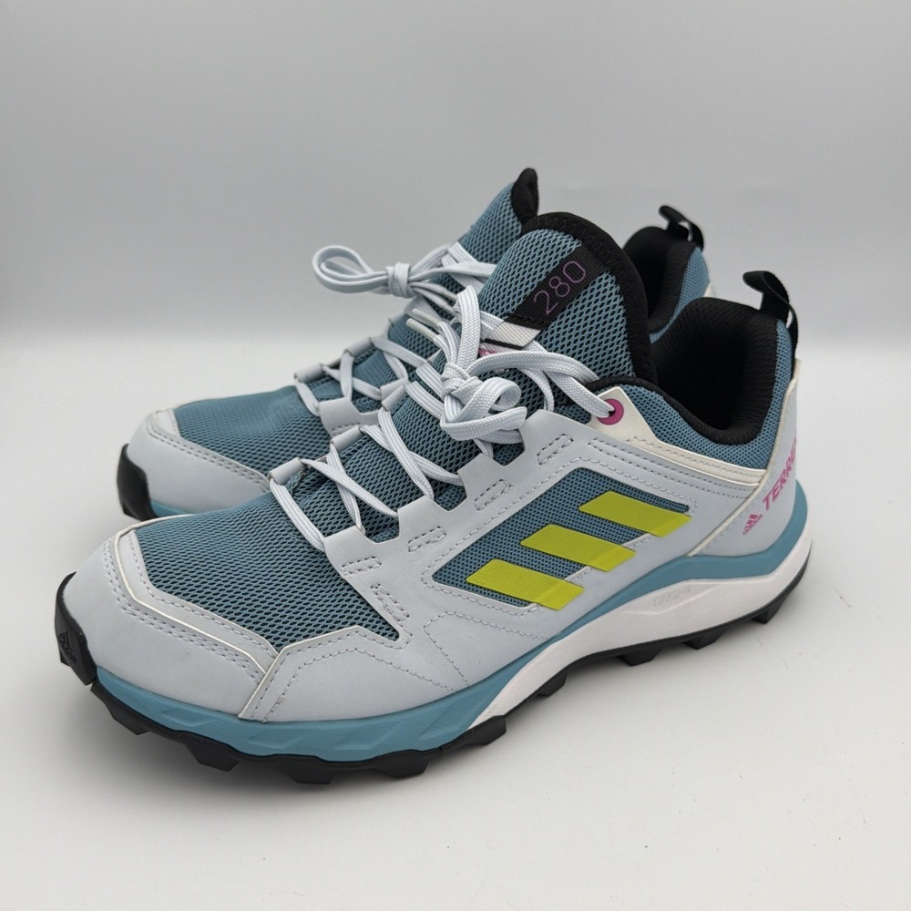 Adidas Terrex Agravic Flow Halo Blue White Trail Sneakers Womens Sz 7.5 Running